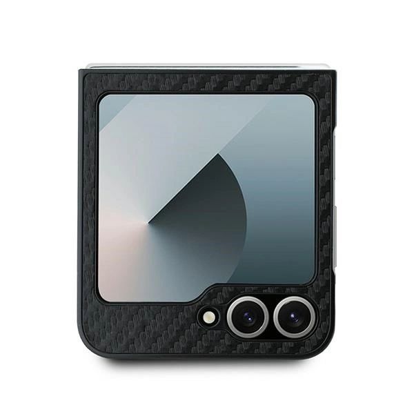 Etui BMW Carbon Tricolor na Samsung Galaxy Z Flip 6 - czarne