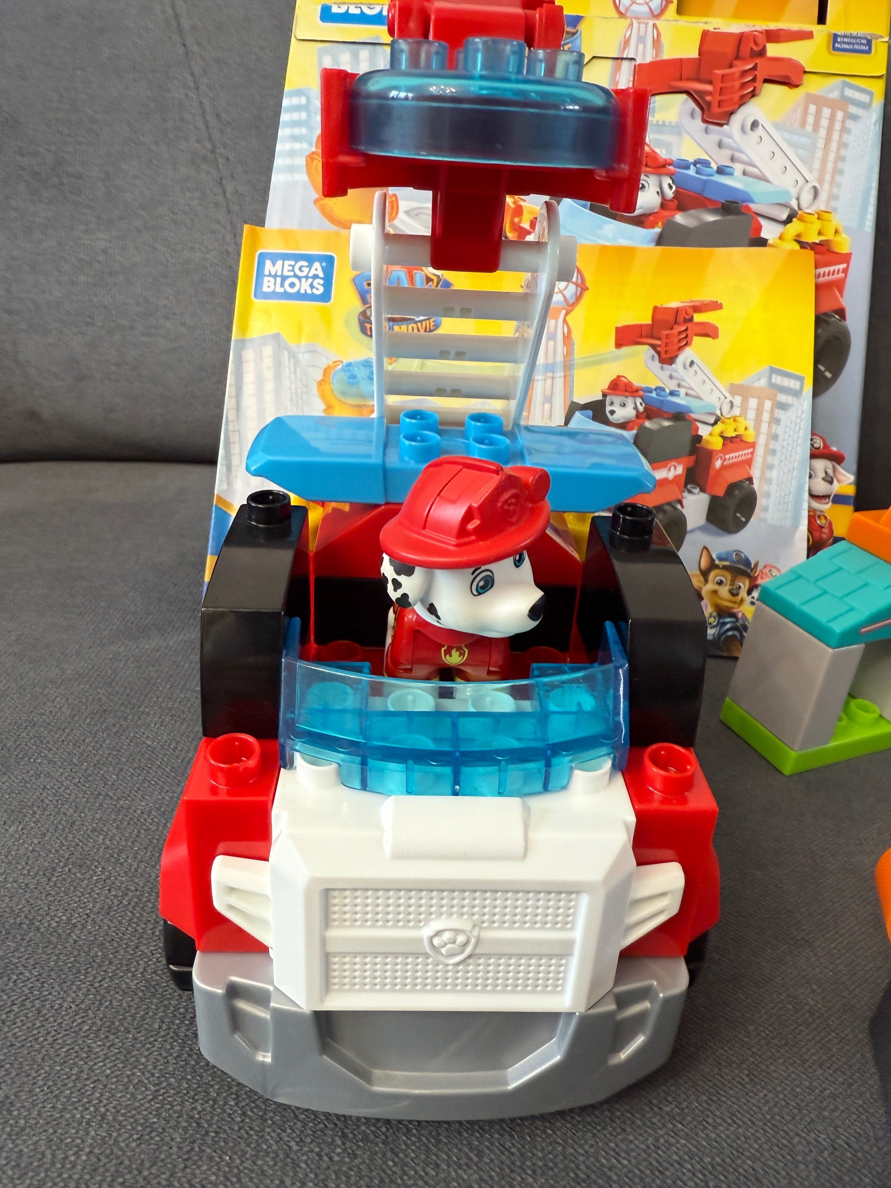 Psi Patrol Mega Bloks , Wóz Strażacki Marshall i Zuma, Stan BDB