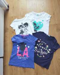 T-shirty dla dziewczynki rozmiary 122/128.