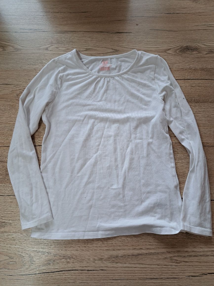 5 białych t-shirtów 122/128, stan bdb H&M plus spódniczki