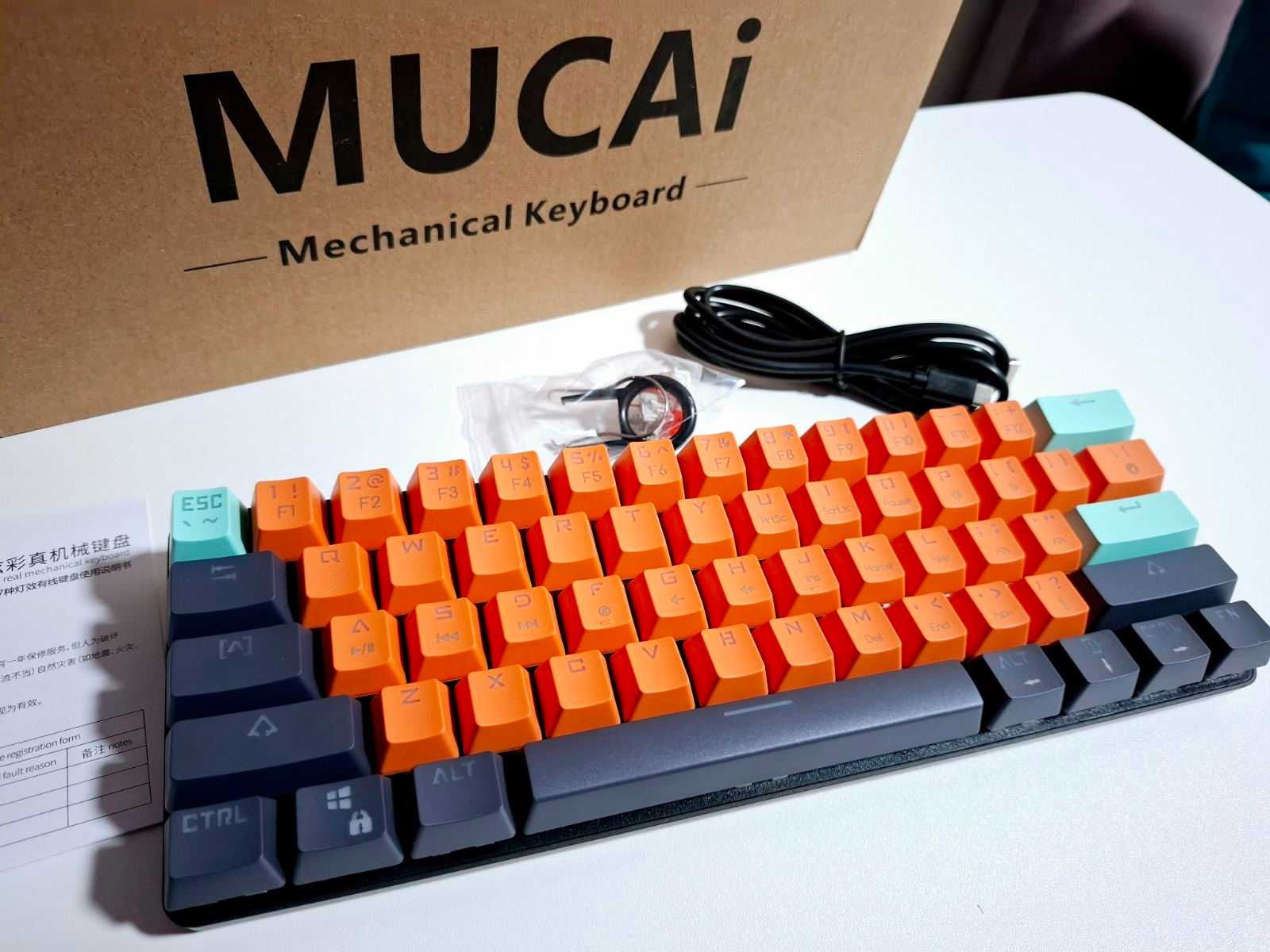 Нова механічна ігрова клавіатура MUCAI MKA610B RGB Red Switch Hot Swap
