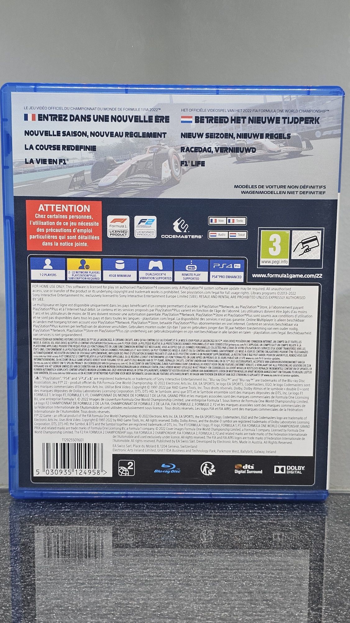 F1 22 Formula One 2022 PS4 Playstation 4