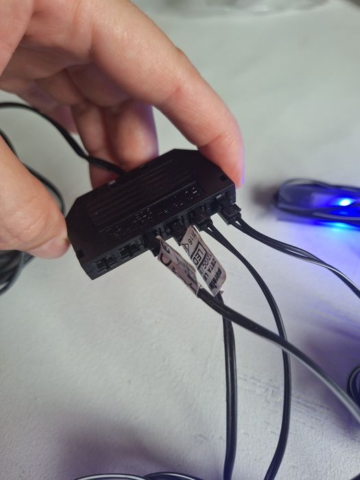 Ledy niebieskie na przewodzie