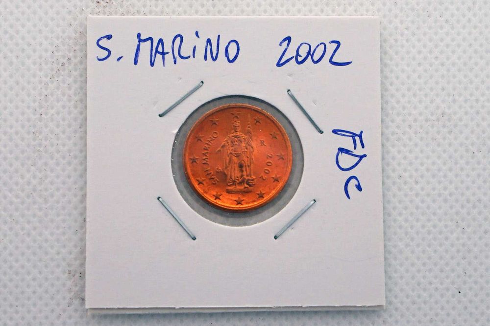 8 Moedas San Marino em FDC - 2002