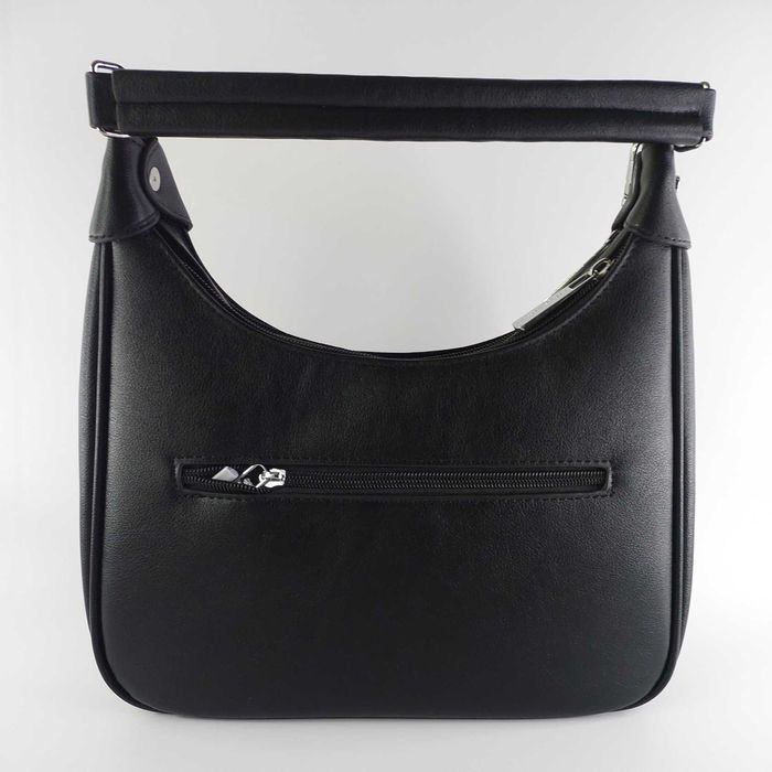 Сумка жіноча багет на два відділення чорна Karlos Marconi