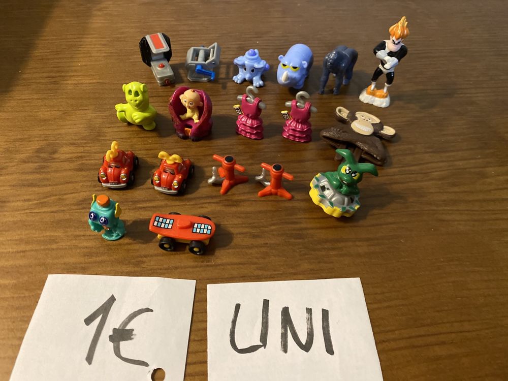 Bonecos miniatura Kinder - Ferrero e animais