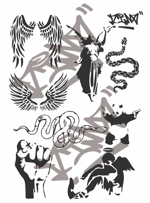 Pack de Stencils para personalização de superfícies