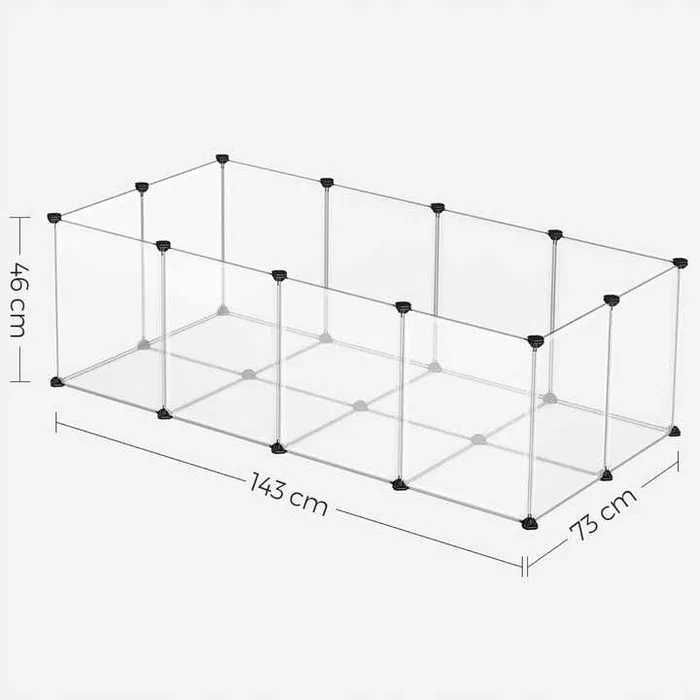 Kojec zagroda klatka dla królika świnki chomika domowa 143x73x46 cm