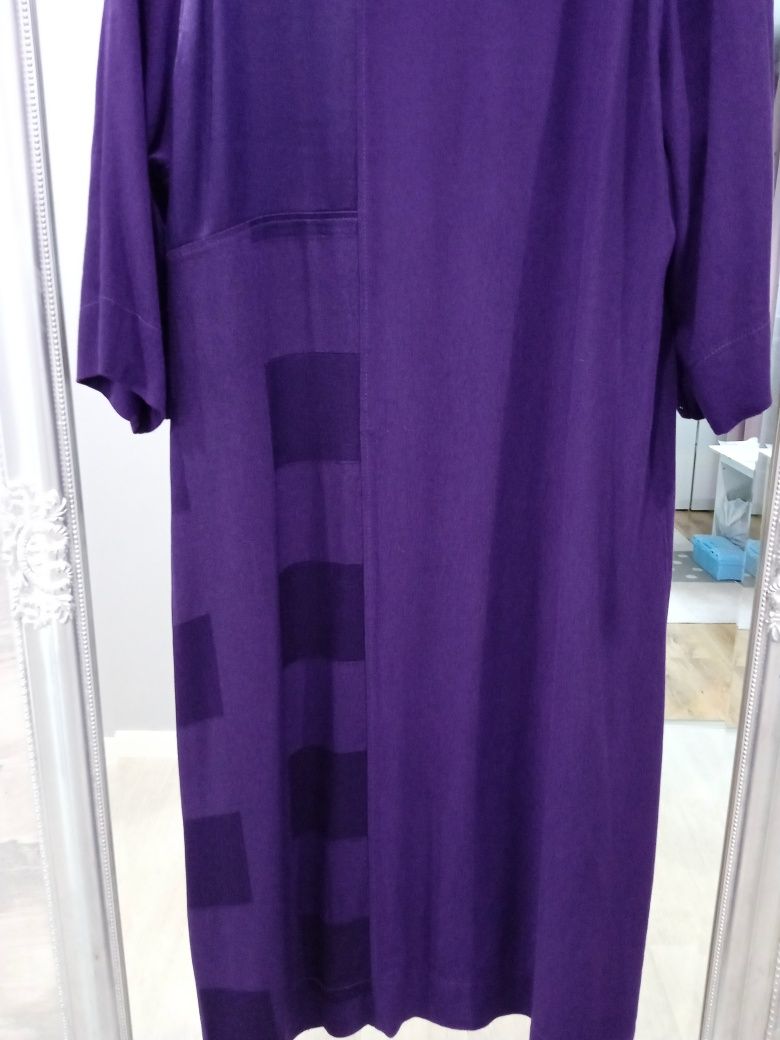 Piękna elegancka prosta sukienka MIDI/ MAX r M/ L stan bdb I