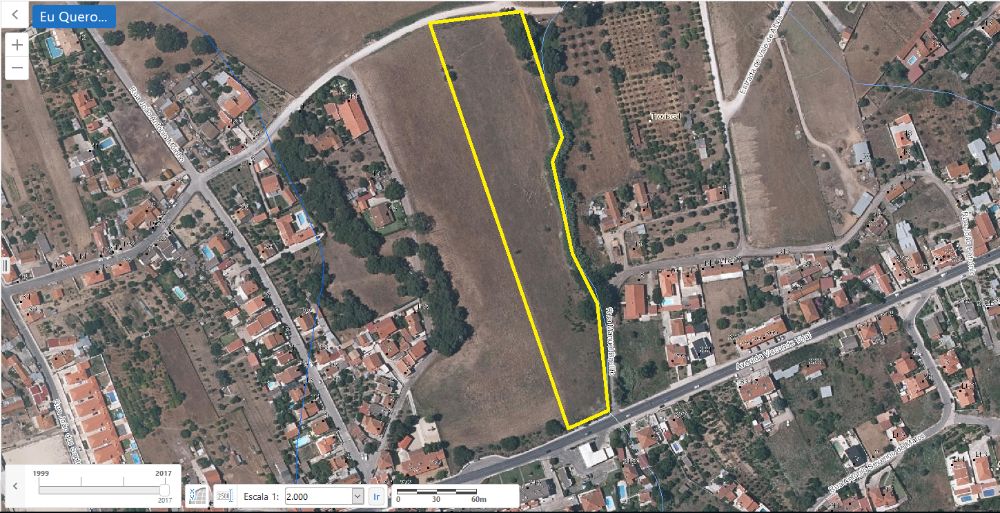 Terreno 1,8 ha parcialmente urbanizável - Quinta do Anjo - Cabanas