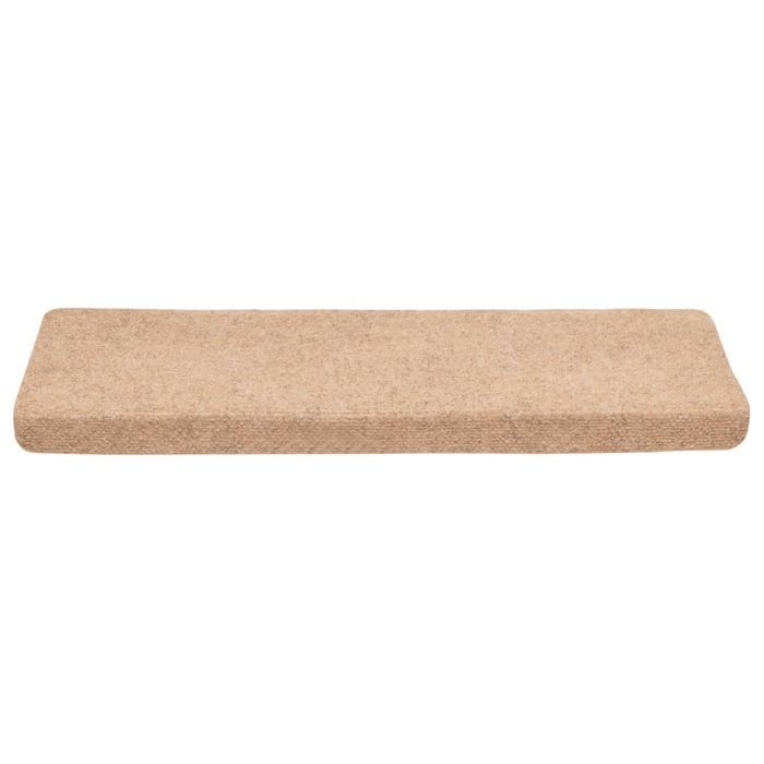 vidaXL Nakładki na schody, 10 szt., kremowe , 65x21x4 cm