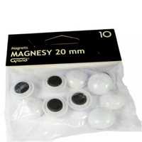 Magnes 20mm biały 10szt GRAND