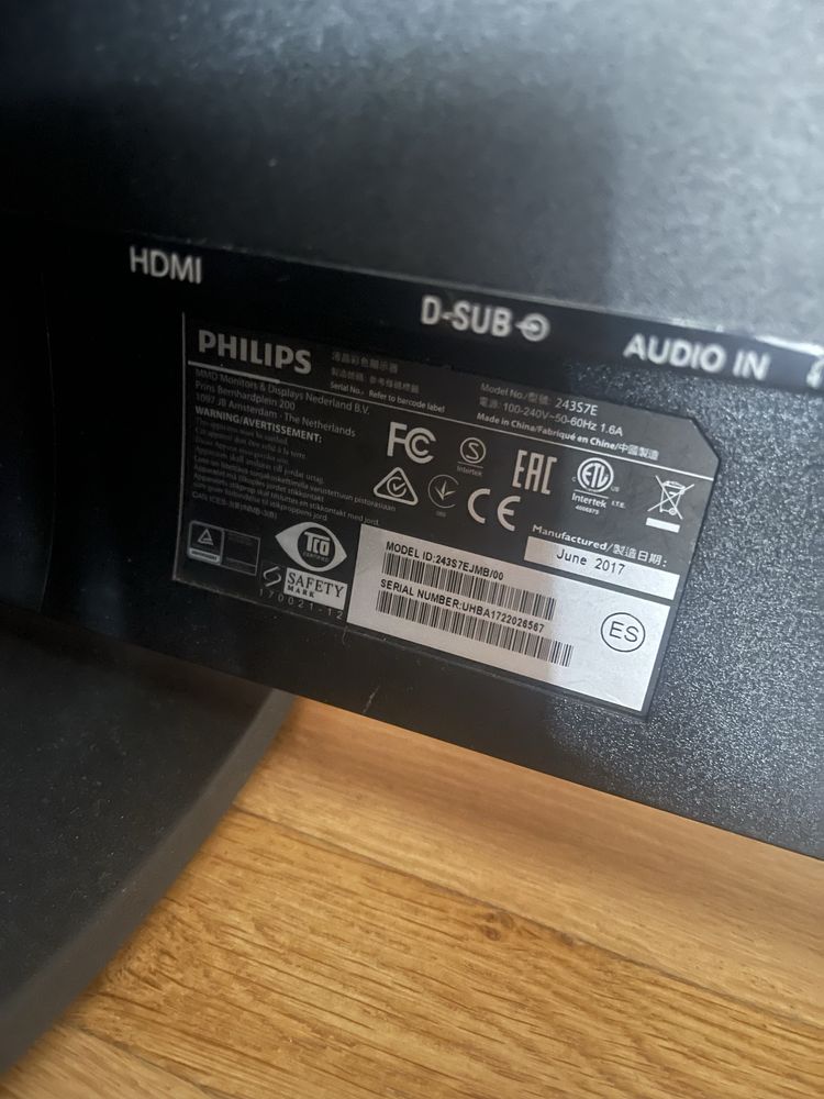 Monitor Phillips 243S7E 24 cale