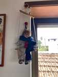 palhaco tons azul para quarto de crianca