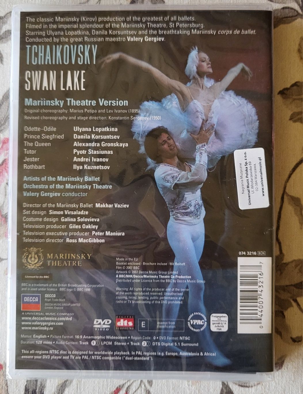 Jezioro łabędzie DVD Nowa w folii
