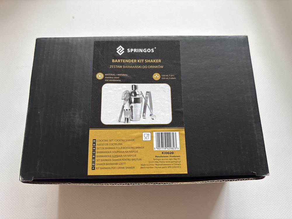 Zestaw Barmana SPRINGOS – Bartender Kit Shaker (5 elementów)