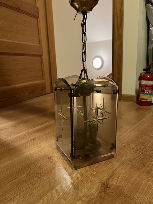 Żyrandol prostokątny na dwie zarowki