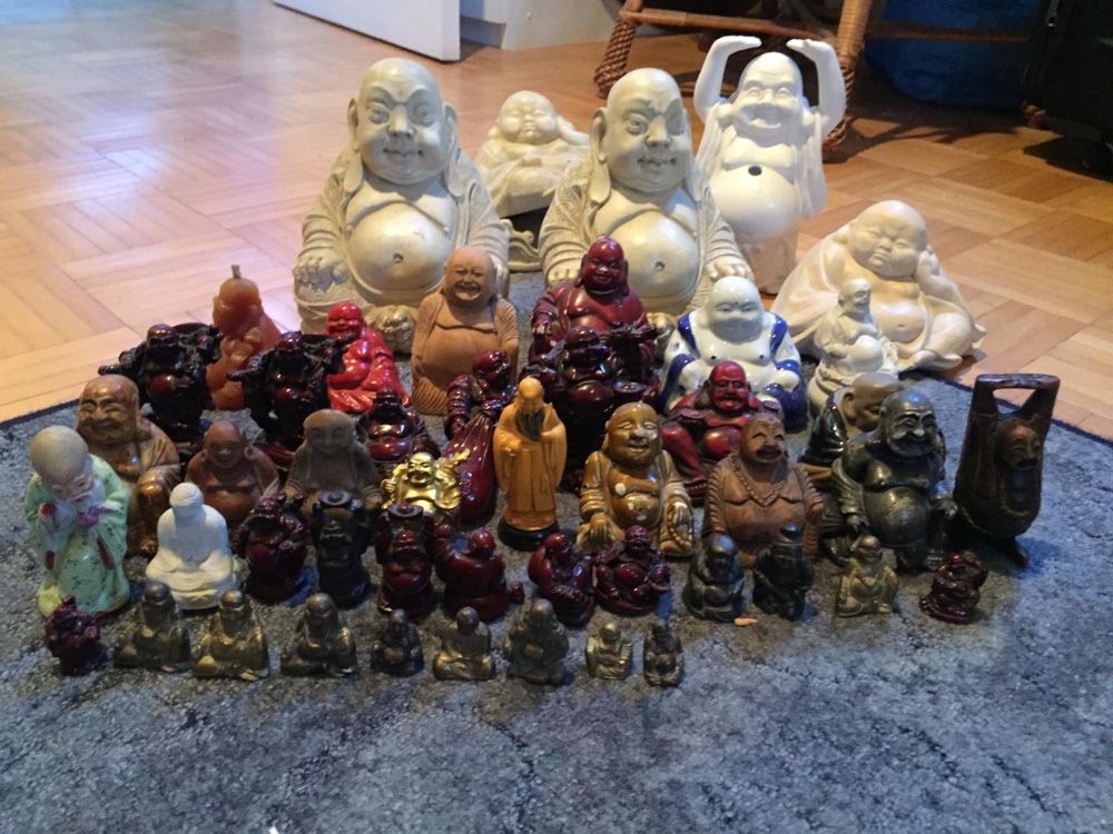 figurki Buddha - różne wielkości - kolekcja 50 szt