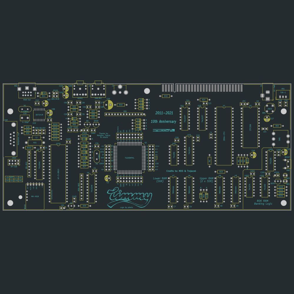 Płytka do budowy komputer Timmy - klon Timex TC2048/ZX Spectrum