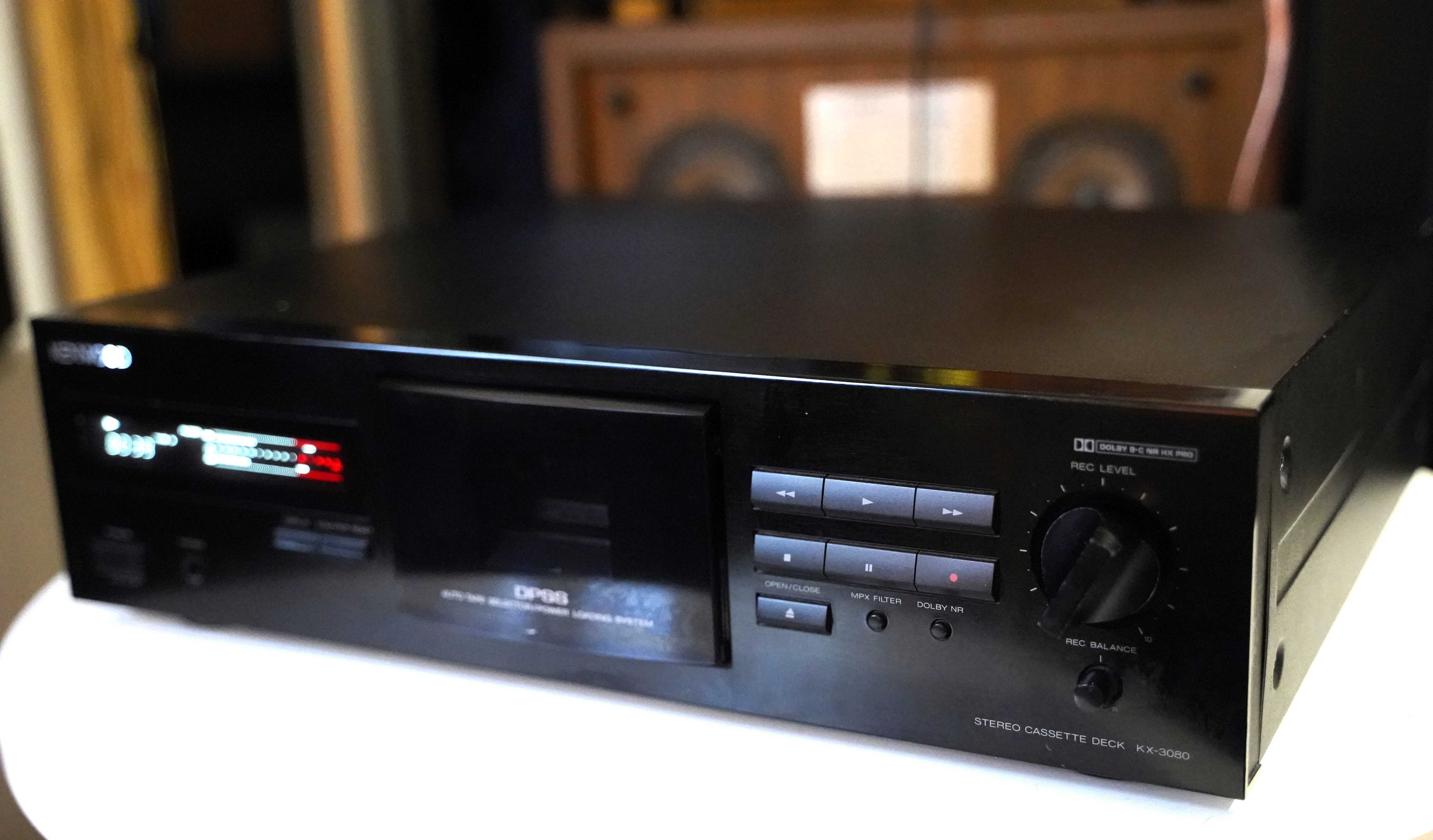 Magnetofon stereo deck KENWOOD KX 3080-piękny model