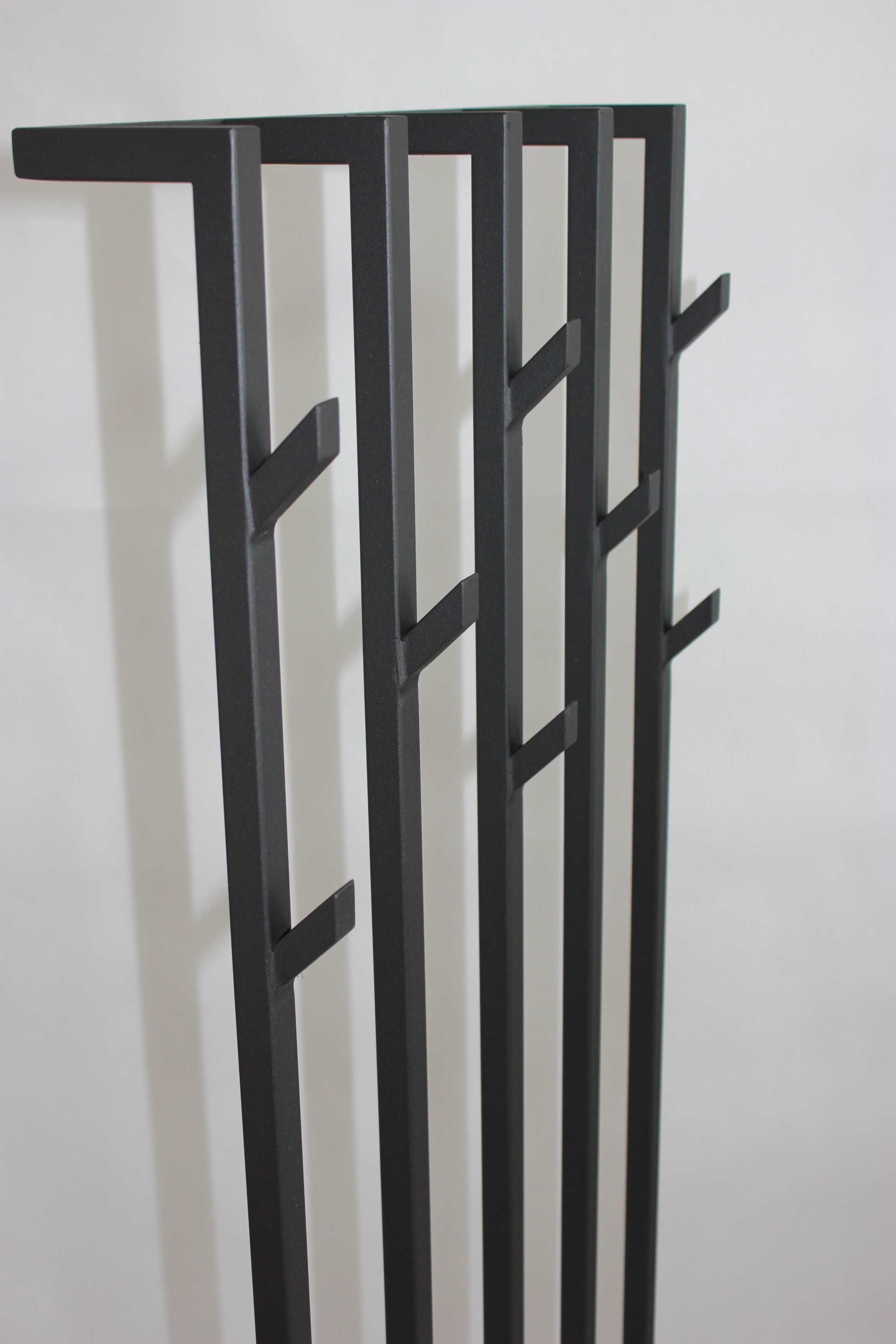 Solidny wieszak wiszący na ubrania loft stalowy 140x50 cm