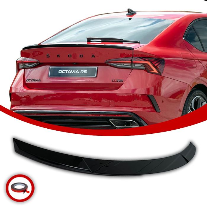 Skoda Octavia 4 RS Look Lotka Dokładka Spoiler Czarny Połysk