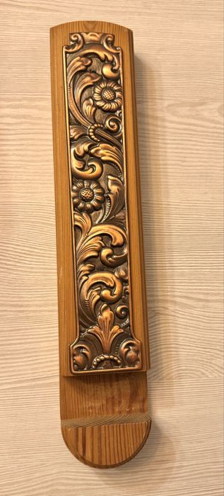 Oryginalny norweski drewniany pojemnik na zapałki