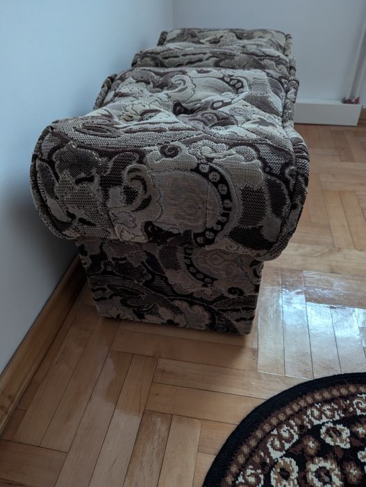 Pufy tapicerowane miękkie kpl. 2 szt.