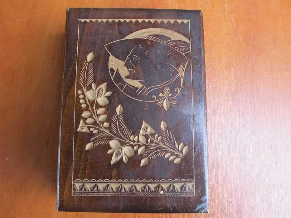 PRL - Stara Drewniana szkatułka_GÓRAL 1968 r