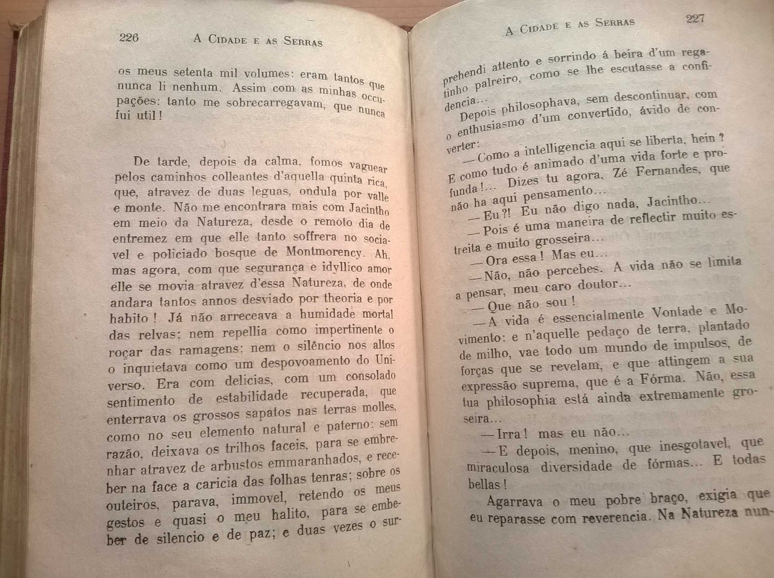 A Cidade e as Serras (de 1919) - Eça de Queirós