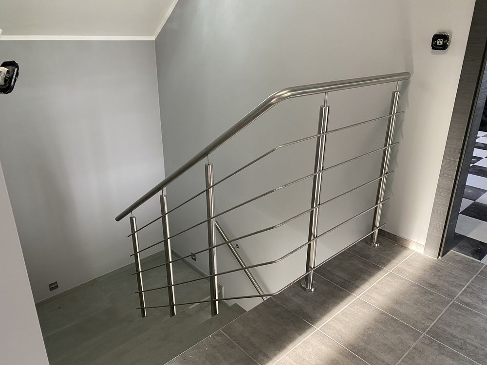 Balustrada nierdzewna balkon schodowa szklana barierka balustrady