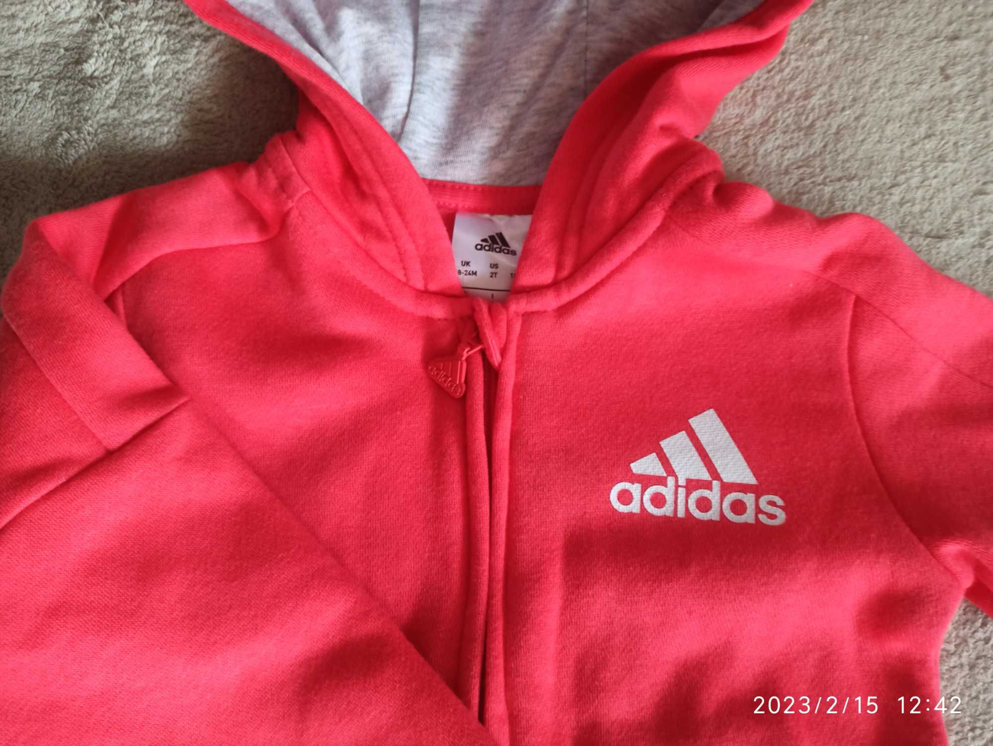 Dres dziewczęcy Adidas 92 (12-24 miesiące) 2 lata jak Nowy