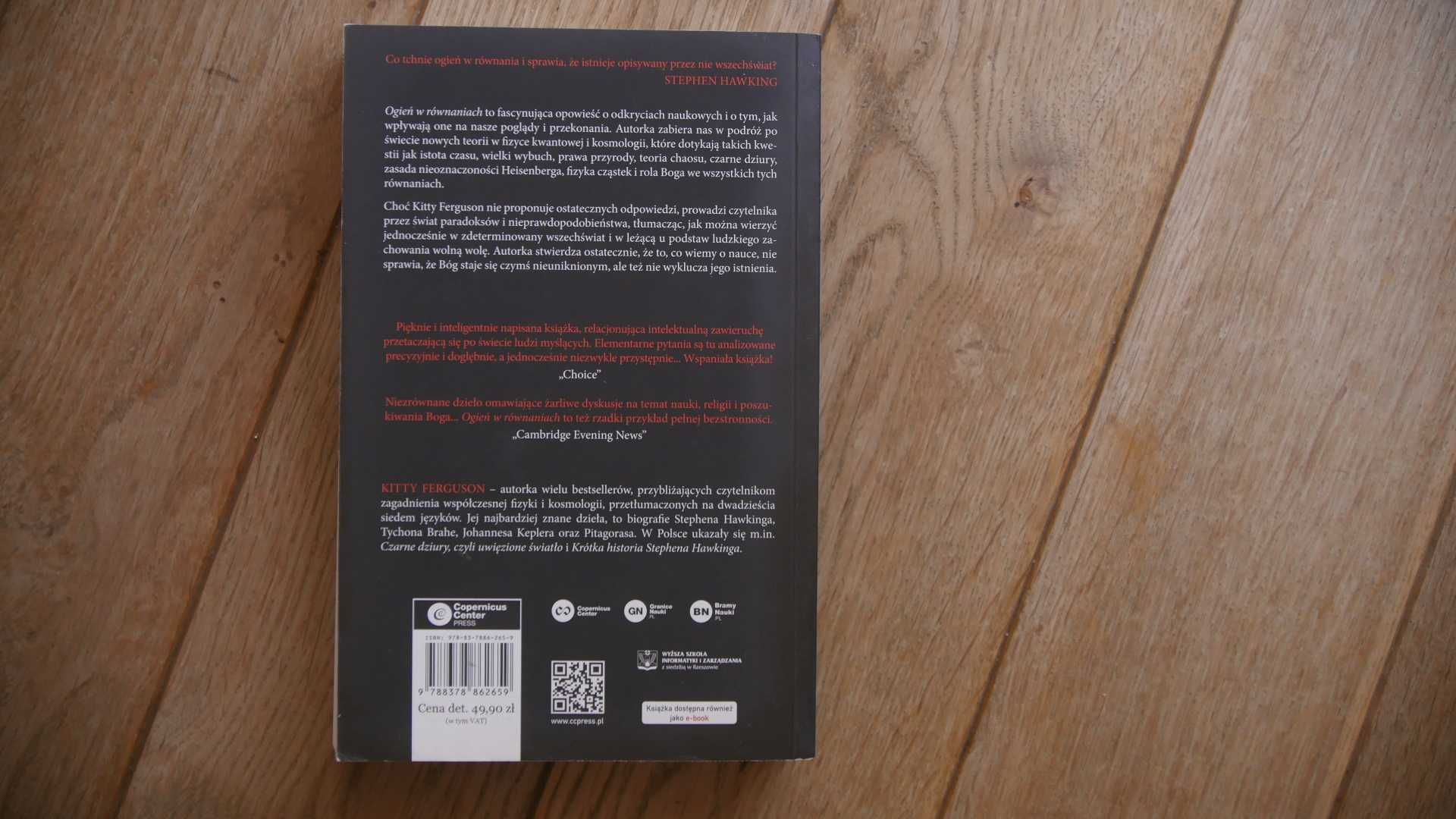 "Ogień w równaniach" - Kitty Ferguson