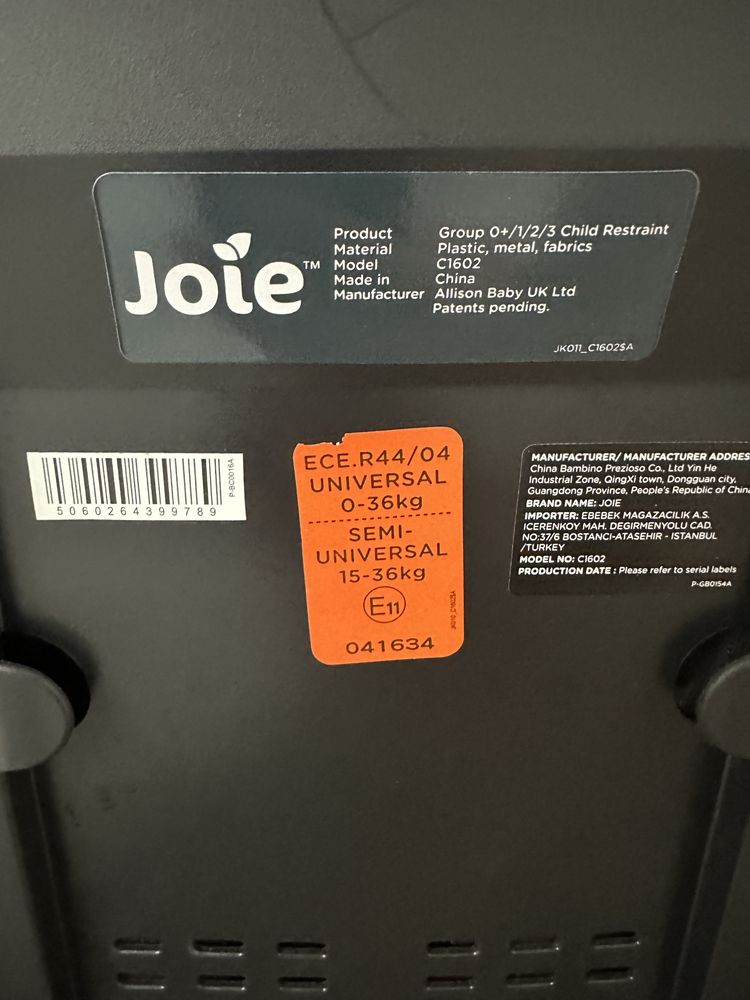 Продам автокресло Joie isofix group 0+/1/2/3