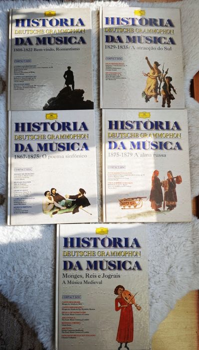 História da Música (5 Volumes + 2 CDs) – Deutsche Grammophon