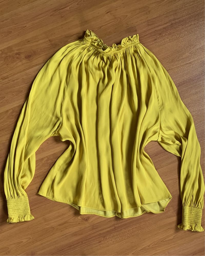 Жовта блуза h&m