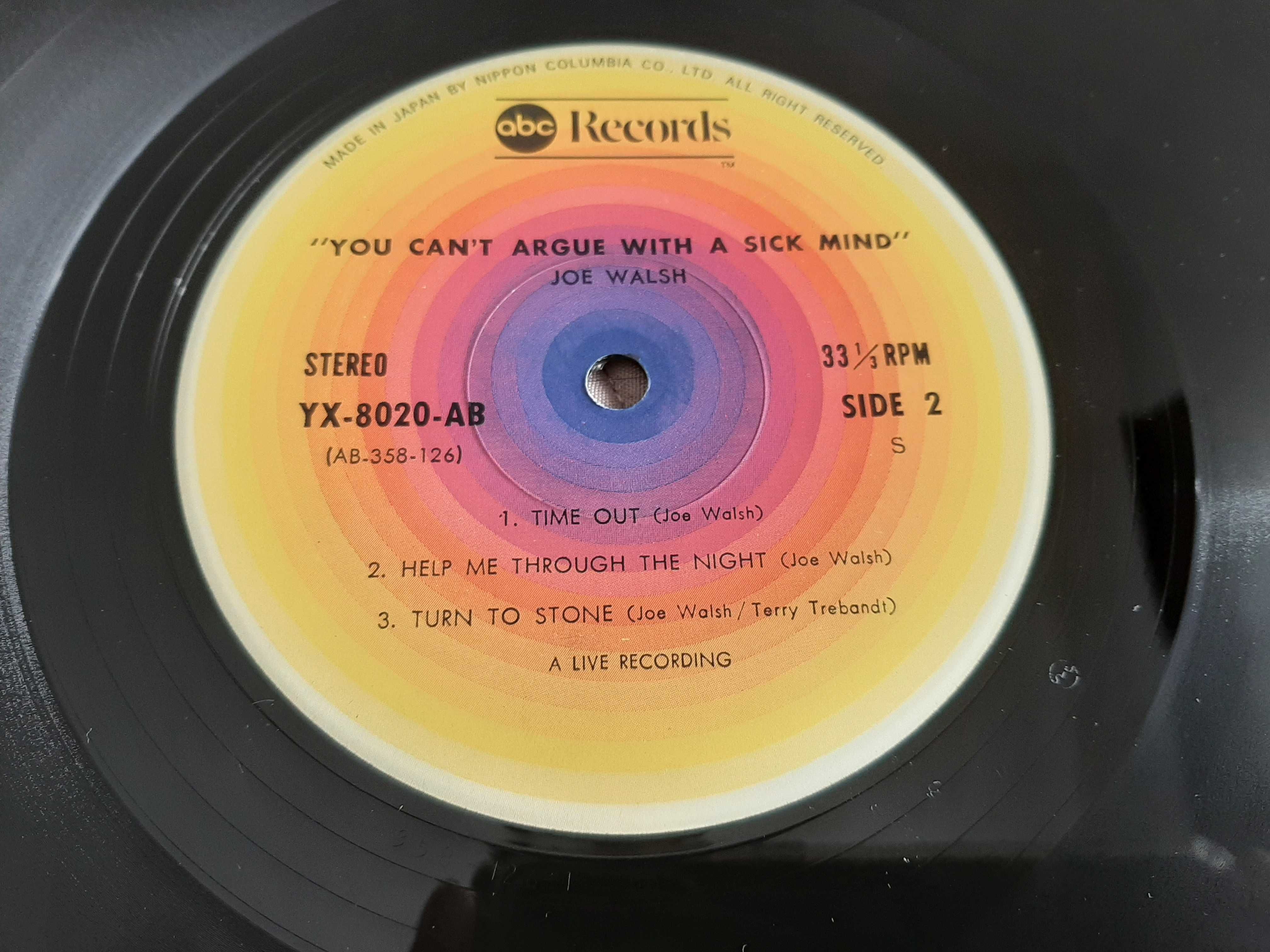 Joe Walsh (Eagles) - You Can`t Argue With Sick Mind - Japão - Vinil LP
