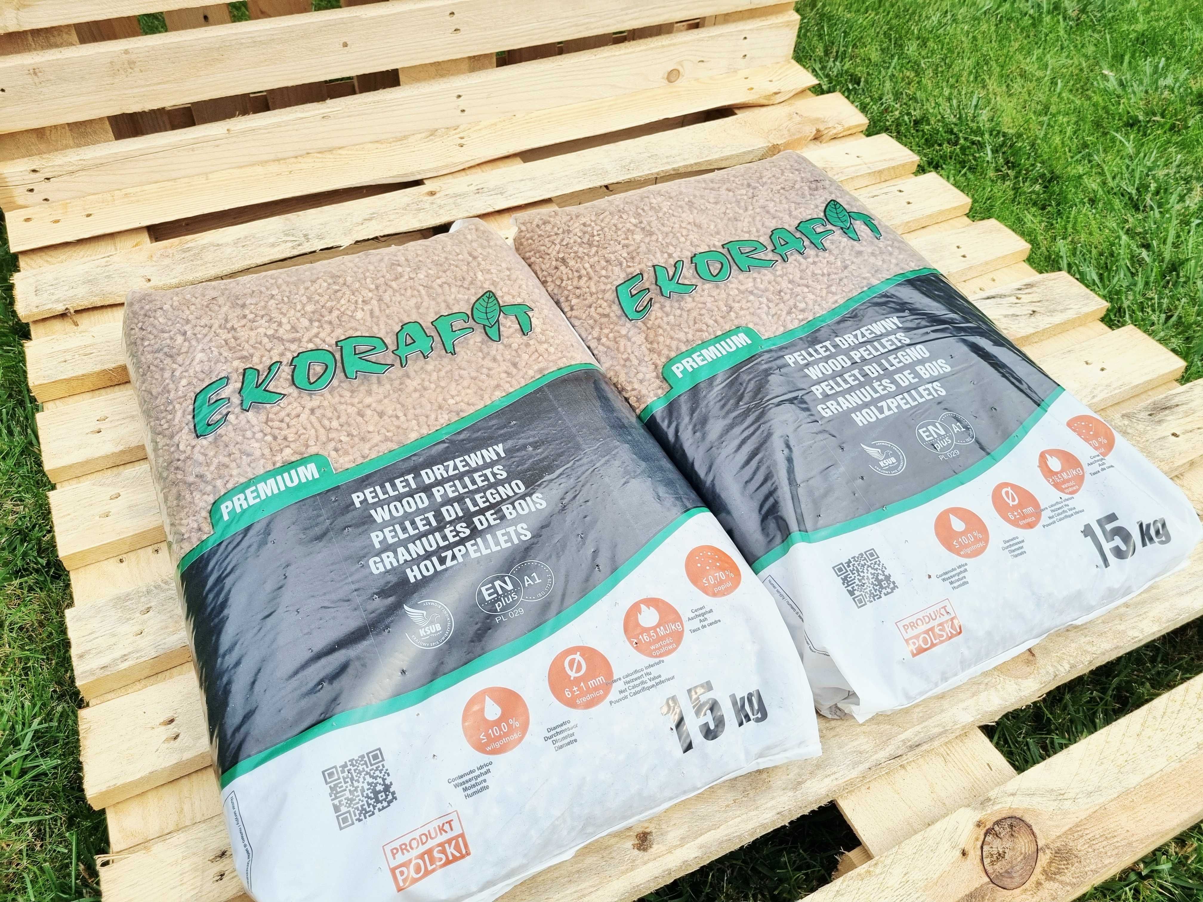 Polski Pellet EkoRafit PREMIUM A1 Pelet Kaloryczny 18.2MJ Winda HDS