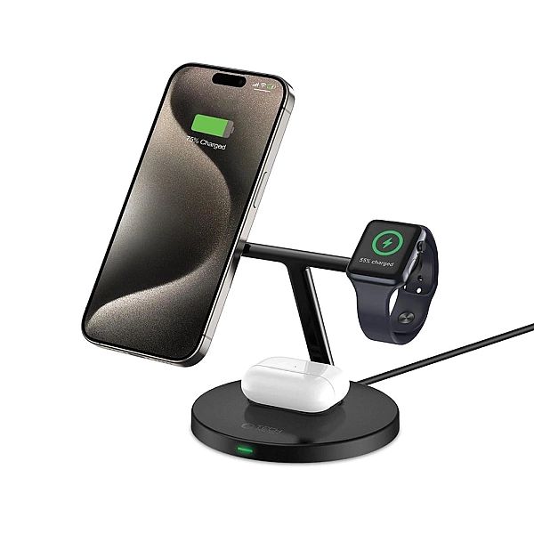 Ładowarka Tech-Protect QI15W-A35 indukcyjna 3w1 z MagSafe na telefon /