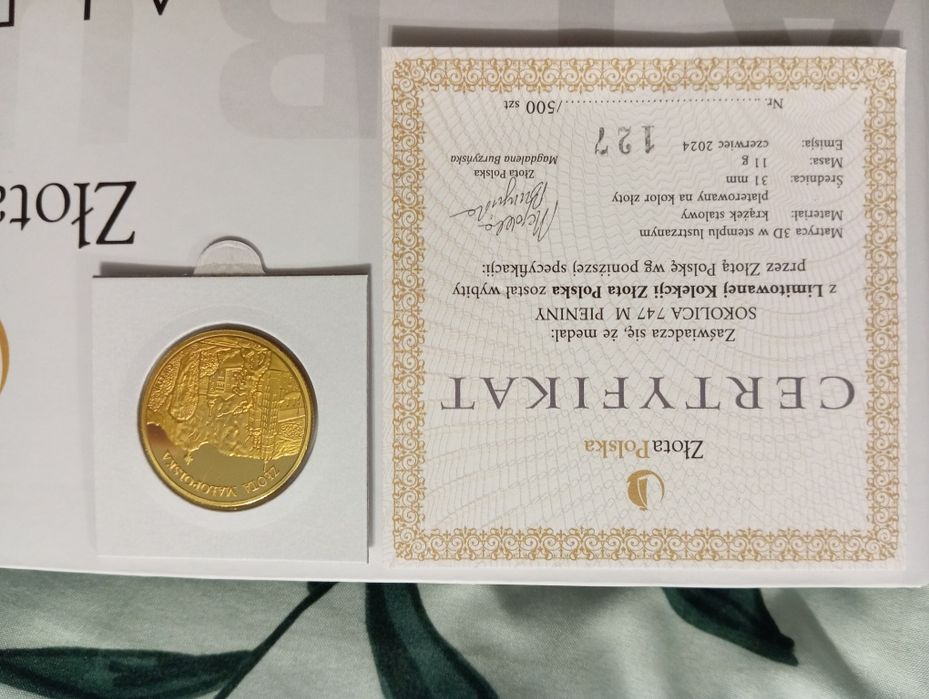 Medale / Monety Złota Polska