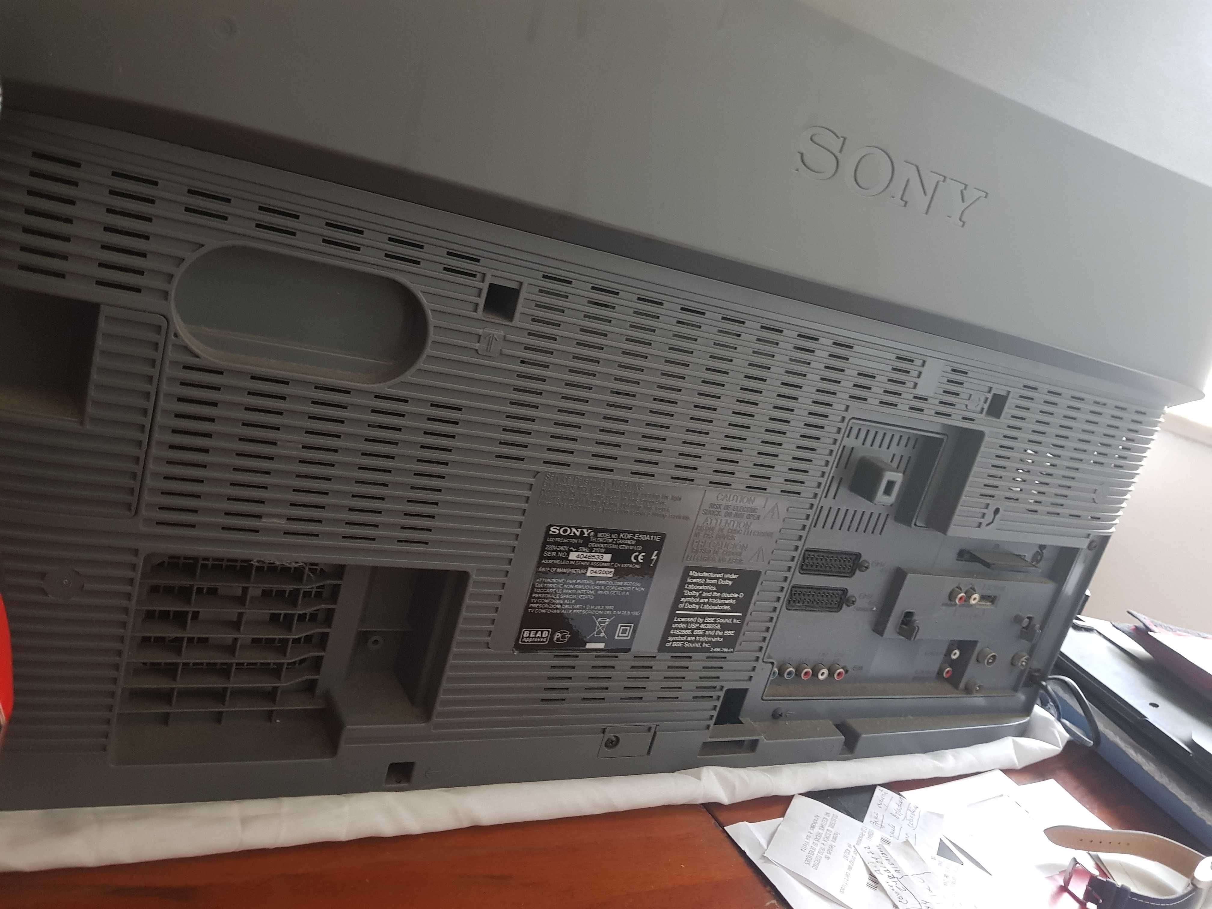 Sony Rear projection Tv impecavel!descida!