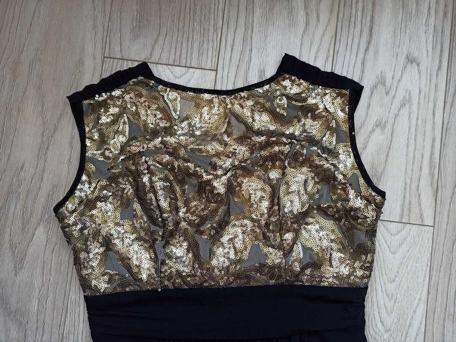 Довга вечірня сукня з паєтками, L-XL