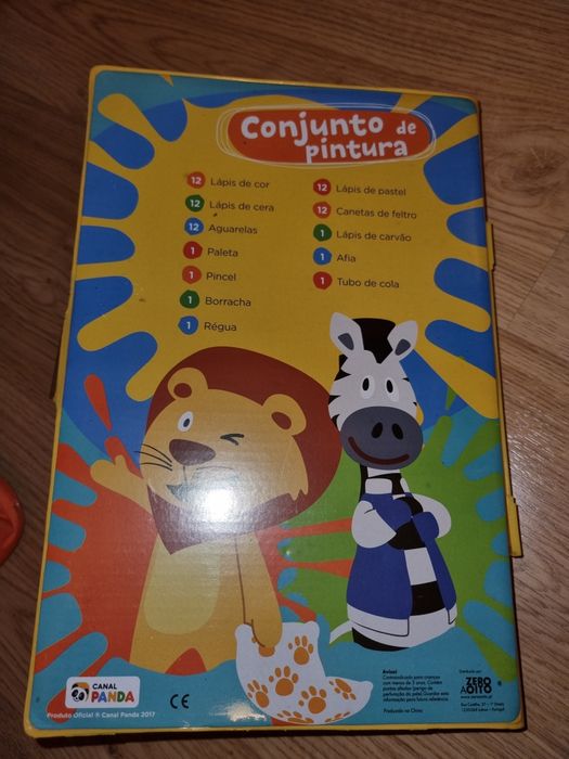 Conjunto de pintura canal panda