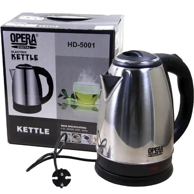 Електричний чайник ‼️KETTLE OPERA HD-5001 ємністю 2,0 літра‼️‼️‼️‼️