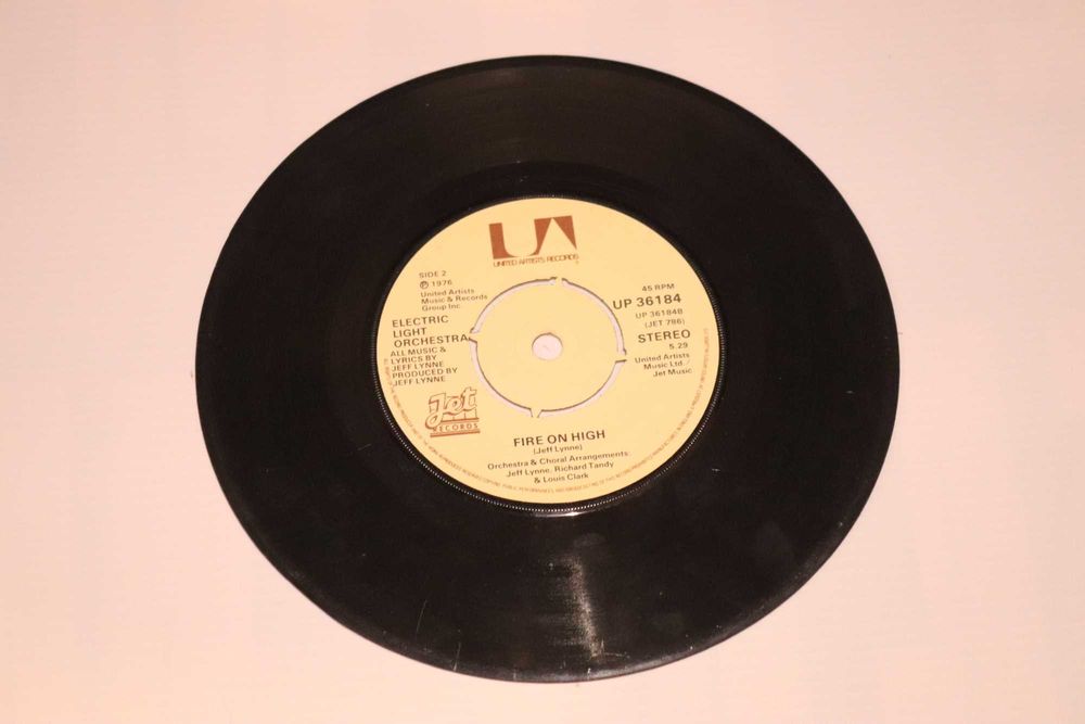 Vinil Jeff Lynne - Livin' thing / Fire on high (1976)
