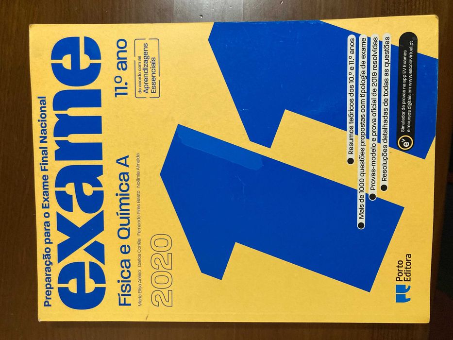 Livro FQ - Preparação exame 11º Ano Porto Editora - Como novo