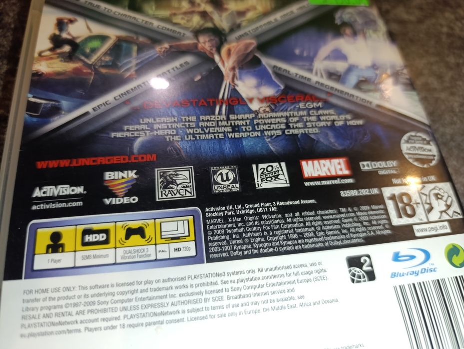 X-Men Wolverine Uncaged Edition PS3 bez rysek / sklep kioskzgrami Ursu