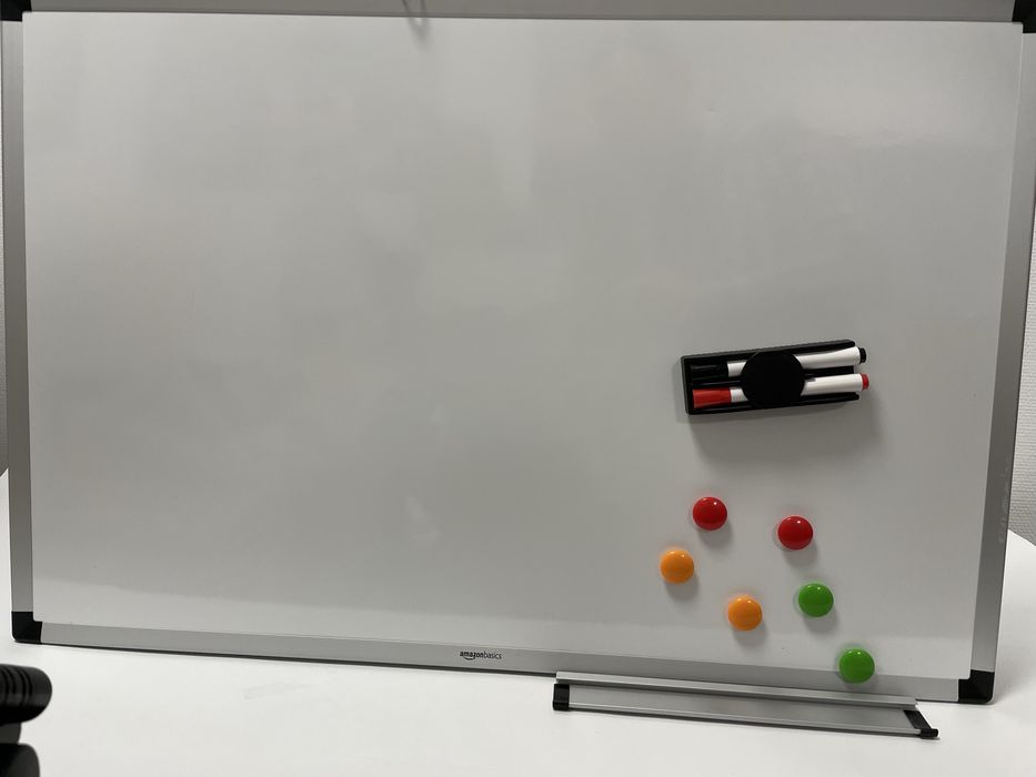 Tablica sucho scierna magnetyczna z akcesoriami 60x90