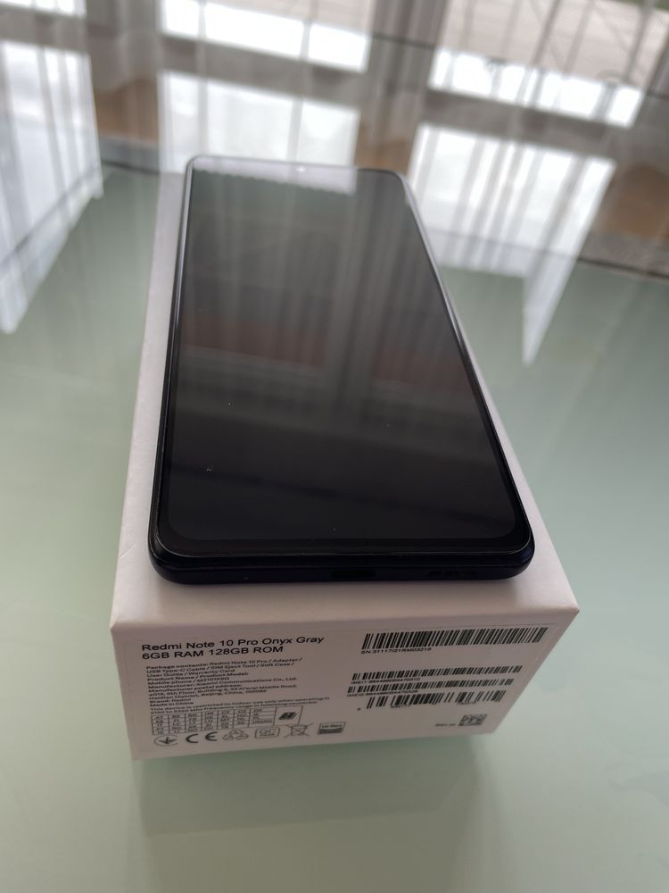 Xiaomi Redmi Note 10 Pro Jak Nowy 6 GB Ram 128 GB Rom Onyx Gray