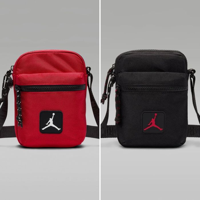 Сумка Jordan Rise Festival Bag оригінал чорна червона унісекс MA0892